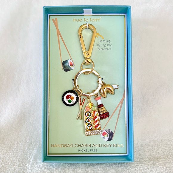 True To Form Accessories - True to Form Sushi Dinner Date Key Chain / Bag Charm